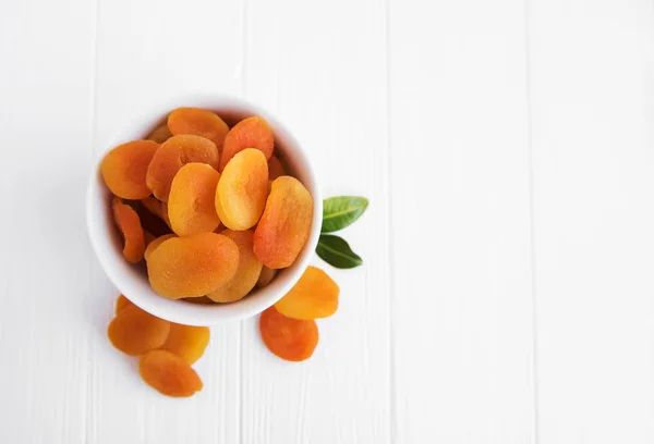 Dried Apricots Old Wooden Table — Stock Photo, Image