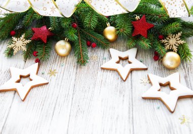 Kurabiyelerle Noel süslemesi 