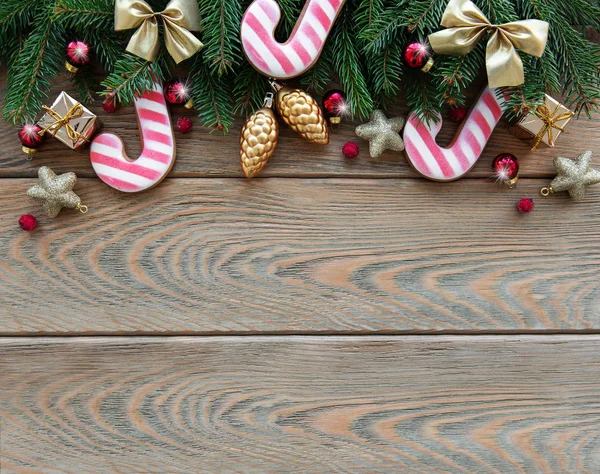 Decoración de Navidad con galletas — Foto de Stock