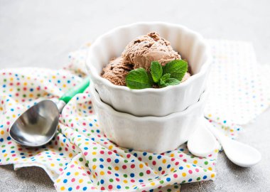 çikolatalı dondurma.