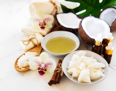 Hindistan cevizi doğal spa malzemeler