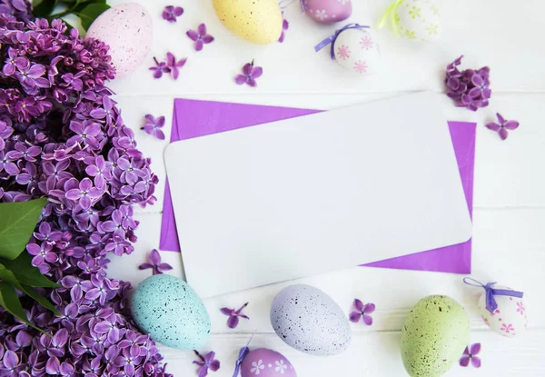 Tarjeta de felicitación de Pascua — Foto de Stock