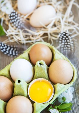 tavuk yumurtası içinde tepsi