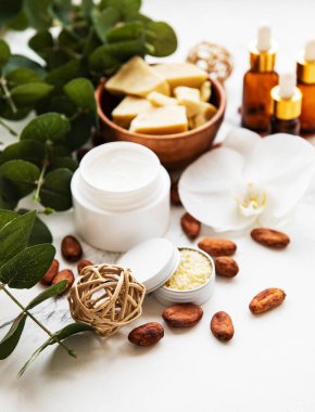 Natural spa ingredients  clipart