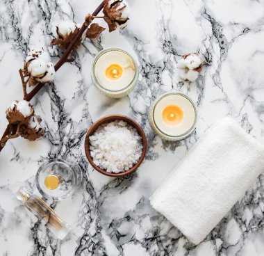 Pamuk çiçekli Spa Ürünleri