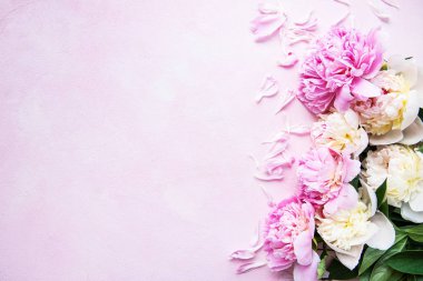 pembe peonies ile arka plan