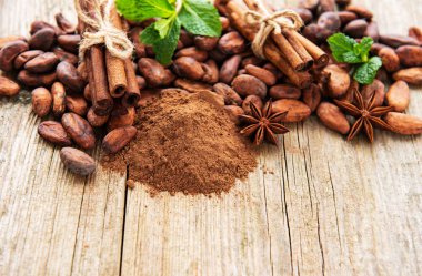 kakao tozu ve fasulye