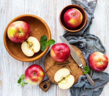 taze kırmızı elmalar