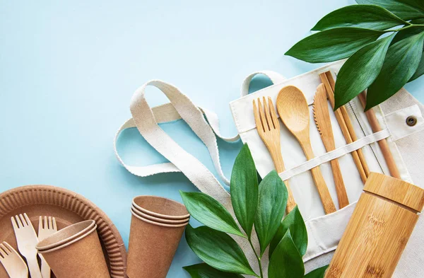 Sıfır atık konsepti, geri dönüştürülmüş sofra takımı