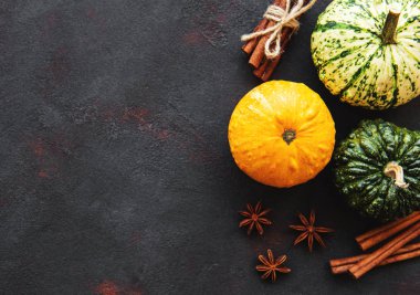 Kabak pasta baharat. Üstten Görünüm