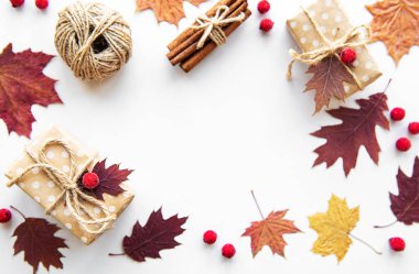 Sonbahar tatili kompozisyonu