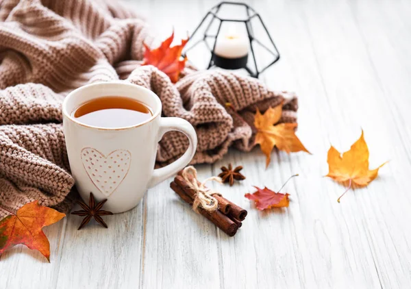 Herfst huis gezellige samenstelling — Stockfoto