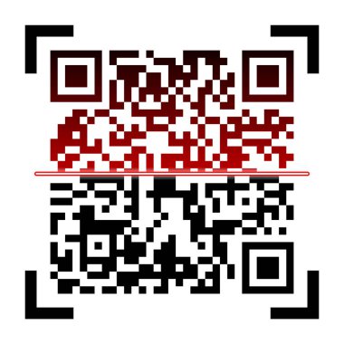 Qr kodları, ambalaj etiket, barkod etiketleri üzerinde yaratıcı vektör Illustration. Kimlik ürün tarama verisini dükkanda. Sanat tasarım. Soyut kavram grafik öğesi