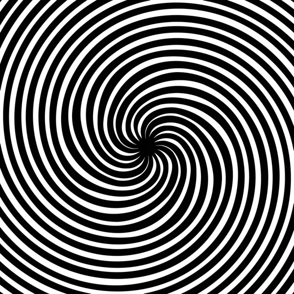 Творческая векторная иллюстрация гипнотической психоделической спирали. Художественный дизайн радиальные лучи, вращения, скрученные, солнечные вспышки, вихрь. Абстрактный концепт графического элемента. Комический эффект — стоковый вектор