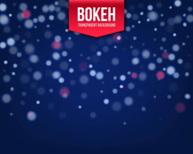Saydam arka plan üzerinde izole dairesel parlayan bokeh yaratıcı vektör Illustration. Sanat Tasarım renkli glitter vintage sihirli ışıklar. Soyut kavram grafik öğesi
