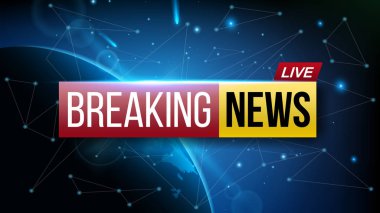 Dünya son dakika haberleri canlı yaratıcı vektör Illustration. TV Kanal yayın sanat tasarım göster. İş, teknolojik altyapı. Soyut kavram grafik öğesi