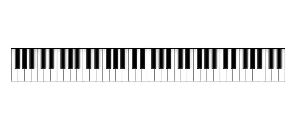 Творческая векторная иллюстрация клавиш фортепиано. Арт-дизайн - это живой концертный музыкальный фон. Абстрактный концепт графического элемента. Плакат, флаер, листовка или шаблон приглашения — стоковый вектор