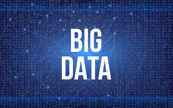 ภาพเวกเตอร์สร้างสรรค์ของการวิเคราะห์ข้อมูล BIG DATA ประวัติศาสตร์วิทยาศาสตร์และเทคโนโลยี การออกแบบศิลปะหน้าจอแสดงผลเว็บ องค์ประกอบกราฟิกแนวคิดอักษรสําหรับรหัสวิเคราะห์อนาคตทางภาพ — ภาพเวกเตอร์สต็อก