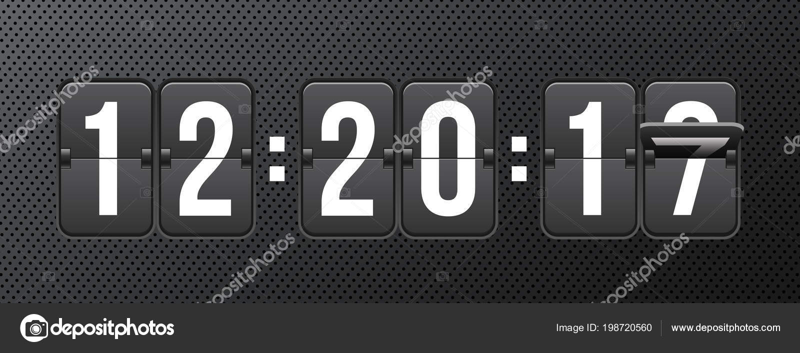 Creative vector illustration of countdown timer with different numbers ...
