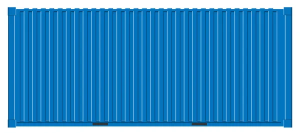 Creative vektorové ilustrace moře freigh nákladní kontejnery pohledy z různých stran kolekce izolované na pozadí. Art design realistická sada. Doprava, dopravní prvek pro logistiku — Stockový vektor