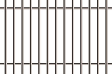 Metal gerçekçi detaylı prison barlar pencere saydam arka plan üzerinde izole yaratıcı vektör Illustration. Sanat Tasarım jail break çıkış yolu özgürlüğe. Soyut kavram grafik öğesi.
