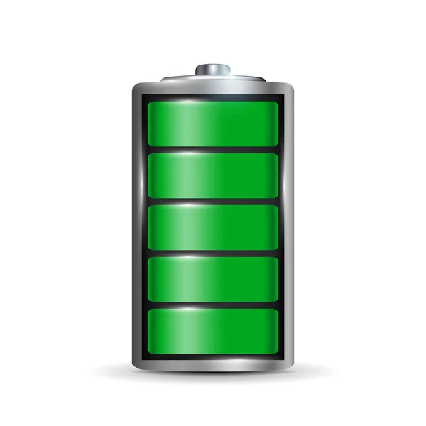 Illustrazione Vettoriale Creativa Diverso Carico Carica Della Batteria Stato Isolato — Vettoriale Stock