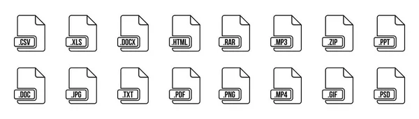 Kreative Vektor Illustration Des Dateityp Symbols Das Isoliert Auf Dem — Stockvektor