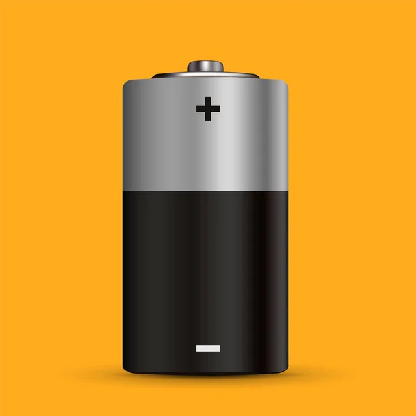 Kreative Vektor Illustration Eines Realistischen Alkaline Batterie Sets Mit Unterschiedlicher — Stockvektor