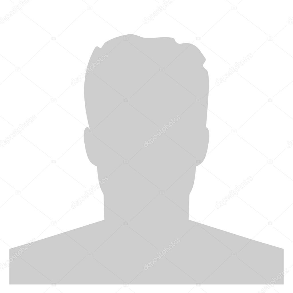 Creative vector illustration of default avatar profile placeholder isolated on background. Art design grey photo blank template mockup. Abstract concept graphic element.