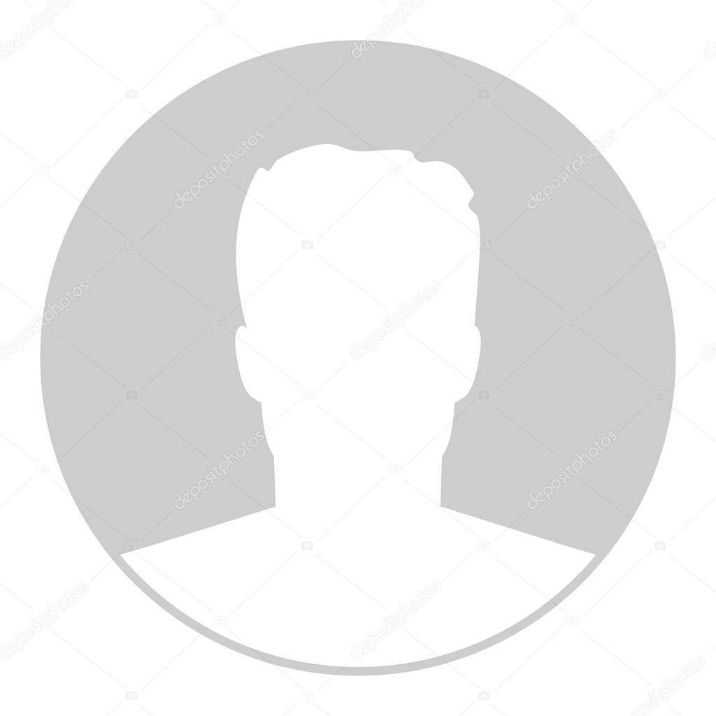 Creative vector illustration of default avatar profile placeholder isolated on background. Art design grey photo blank template mockup. Abstract concept graphic element.