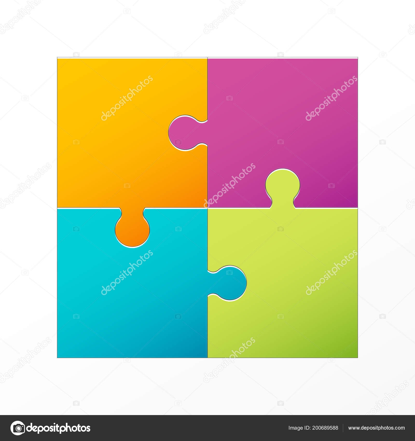 creative vector illustration of jigsaw puzzle pieces background jigsaw puzzle design template