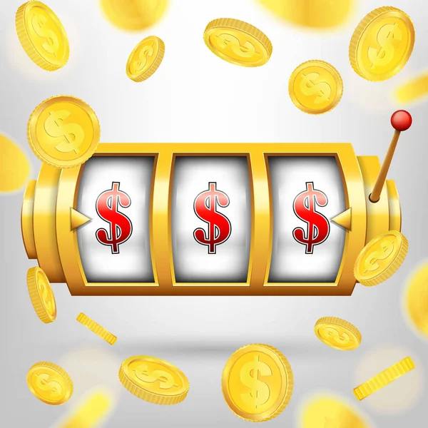 3d kumar reel, casino slot makinesinin üzerinde şeffaf arka plan izole yaratıcı vektör Illustration. Sanat tasarım. Kavramı soyut grafik elemanı - bir kol haydut, şanslı sembolü, büyük kazanmak, 777