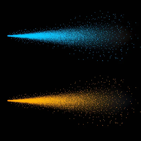 Illustration vectorielle créative de brouillard pulvérisateur d'eau isolé sur fond transparent. Conception d'art nuage 3d de atomiseur. Effet pulvérisateur déclencheur avec buses de flux. Concept abstrait élément graphique — Image vectorielle