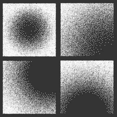 Yaratıcı vektör grenli kum dokular, yarı ton nokta gürültü, grange degrade, izole üzerinde şeffaf arka plan. Vintage desen. Sanat Tasarım kirli etkisi sıkıntılı. Soyut kavram öğesi