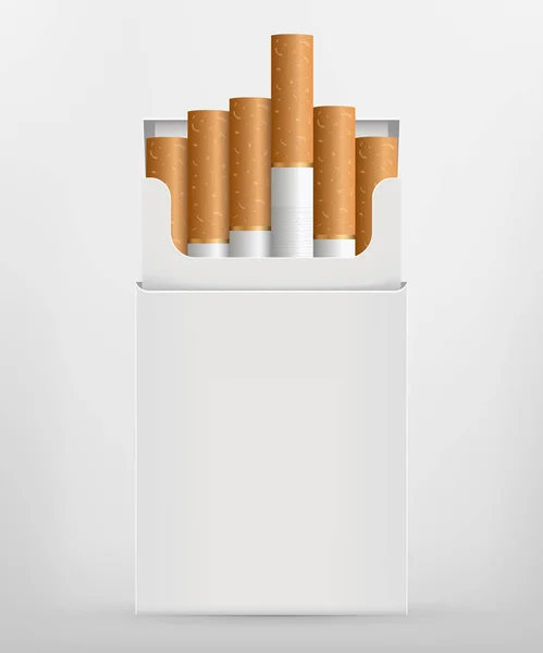 Kreativa vektorillustration av realistiska cigarett ställa isolerade på transparent bakgrund. Konst design olika stadier av burn. Abstrakt begrepp grafiskt element — Stock vektor