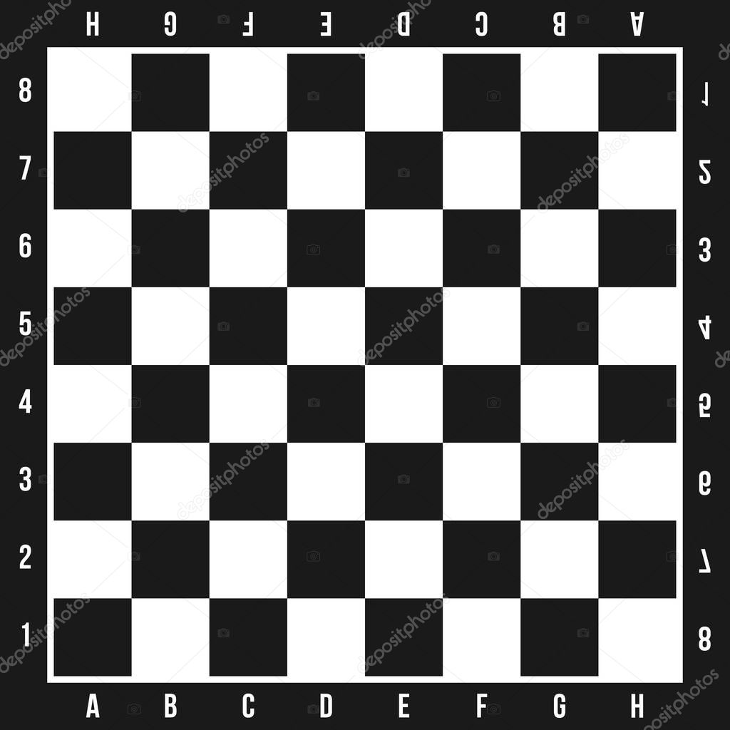 Creative vector illustration of chess board set isolated on transparent background. Art design checkered, checkerboard, chessboard, planes. Abstract concept graphic element