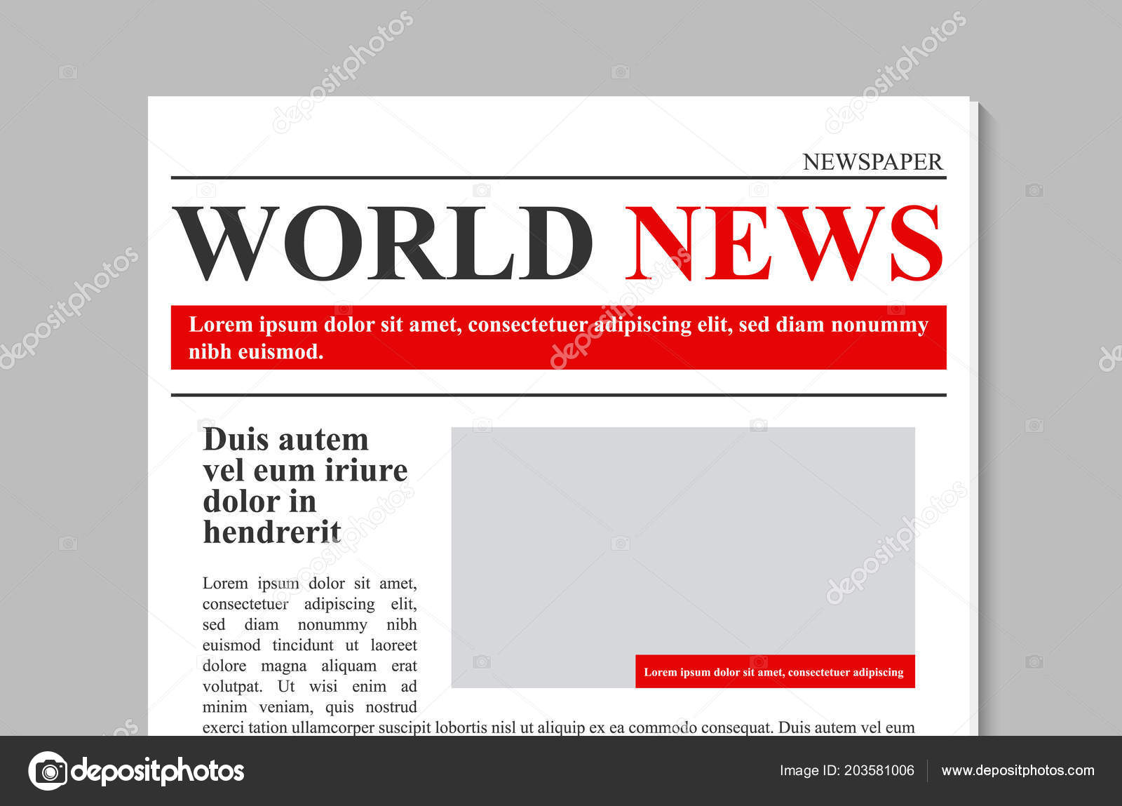 Creative Vector Illustration Of Daily Newspaper Journal Business Promotional News Isolated On Transparent Background Art Design Mockup Template Abstract Concept Graphic Typographic Print Element Stock Vector Image By C Mikhail Grachikov