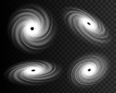 Yaratıcı vektör çizim gerçekçi kasırga kasırga rüzgar, tropikal tayfun sarmal fırtına, şeffaf arka plan üzerinde izole spin girdap. Sanat tasarım kasırga. Soyut kavram grafik öğesi