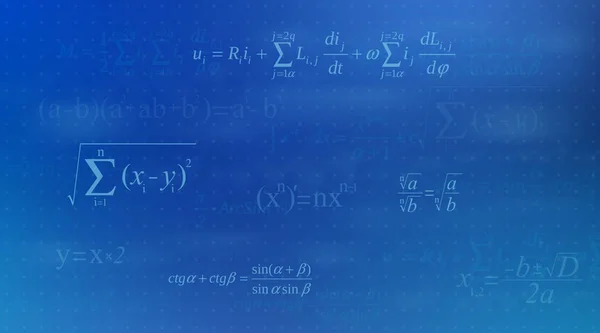 Εικονογράφηση δημιουργικό φορέα της μαθηματικών εξίσωσης, μαθηματικών, αριθμητικής, φυσική τους τύπους φόντου. Τέχνη σχεδιασμού οθόνη, πρότυπο μαυροπίνακα. Αφηρημένη έννοια γραφικού στοιχείου — Διανυσματικό Αρχείο