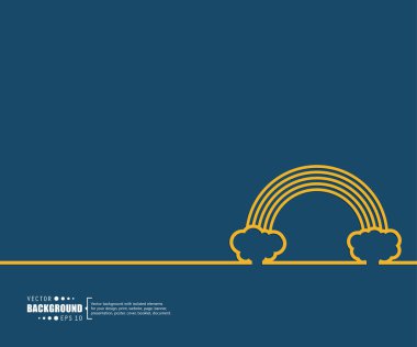Yaratıcı soyut kavram vektör çizgi çizmek için web, mobil uygulaması, illüstrasyon şablon tasarım, iş Infographic, sayfa, broşür, afiş, tanıtım, poster, Kapak kitapçığı belge arka plan
