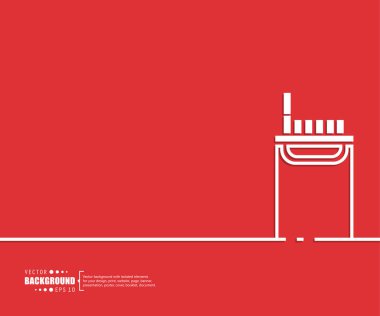 Yaratıcı soyut kavram vektör çizgi çizmek için web, mobil uygulaması, illüstrasyon şablon tasarım, iş Infographic, sayfa, broşür, afiş, tanıtım, poster, kapak, kitapçık, belge arka plan