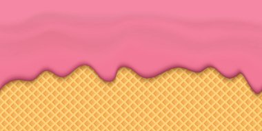 Yaratıcı vektör çizim yoğurt krem sıvı damlar, Krem Süt splash akan kesintisiz geniş arka plan şeffaf ile eritin. Sanat tasarım tatlı tatlı akışı katmanları. Soyut kavram öğesi