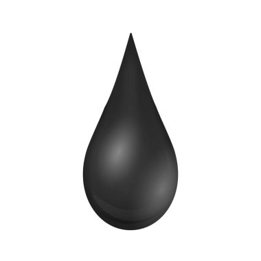 Yaratıcı vektör Illustration petrol damla, damlacık bir ham benzin veya pompa sanayi, şeffaf arka plan üzerinde izole varil petrol. Sanat tasarım şablonu. Soyut kavram grafik öğesi