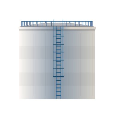 Su deposu, ham yağ depolama haznesi üzerinde şeffaf arka plan izole yaratıcı vektör Illustration. Sanat tasarım benzin, benzin, yakıt silindir şablonu. Soyut kavram grafik öğesi