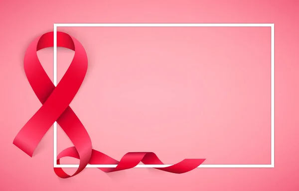 10 월 달 배경에서 유방암 인식 캠페인의 크리에이 티브 벡터 일러스트. 아트 디자인 현실 선 핑크 리본입니다. 추상 개념 그래픽 종이 또는 직물 요소 — 스톡 벡터
