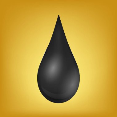 Yaratıcı vektör Illustration petrol damla, damlacık bir ham benzin veya pompa sanayi, şeffaf arka plan üzerinde izole varil petrol. Sanat tasarım şablonu. Soyut kavram grafik öğesi