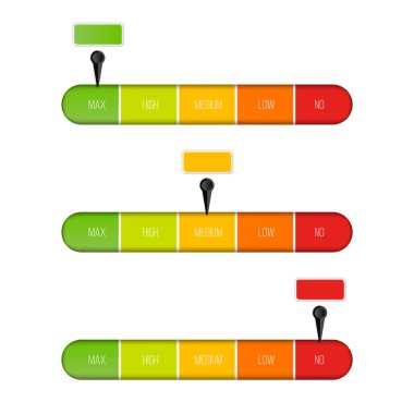 Saydam arka plan üzerinde izole yüzde birimleri ile yaratıcı vektör çizim düzey göstergesi metre. Sanat tasarım ilerleme çubuğu şablonu. Soyut kavram grafik kaymak Infographic öğesi
