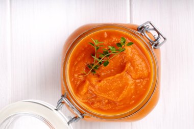 Kabak kabak havyar, sebze Yapıştır, Rus yemekleri, üstten görünüm