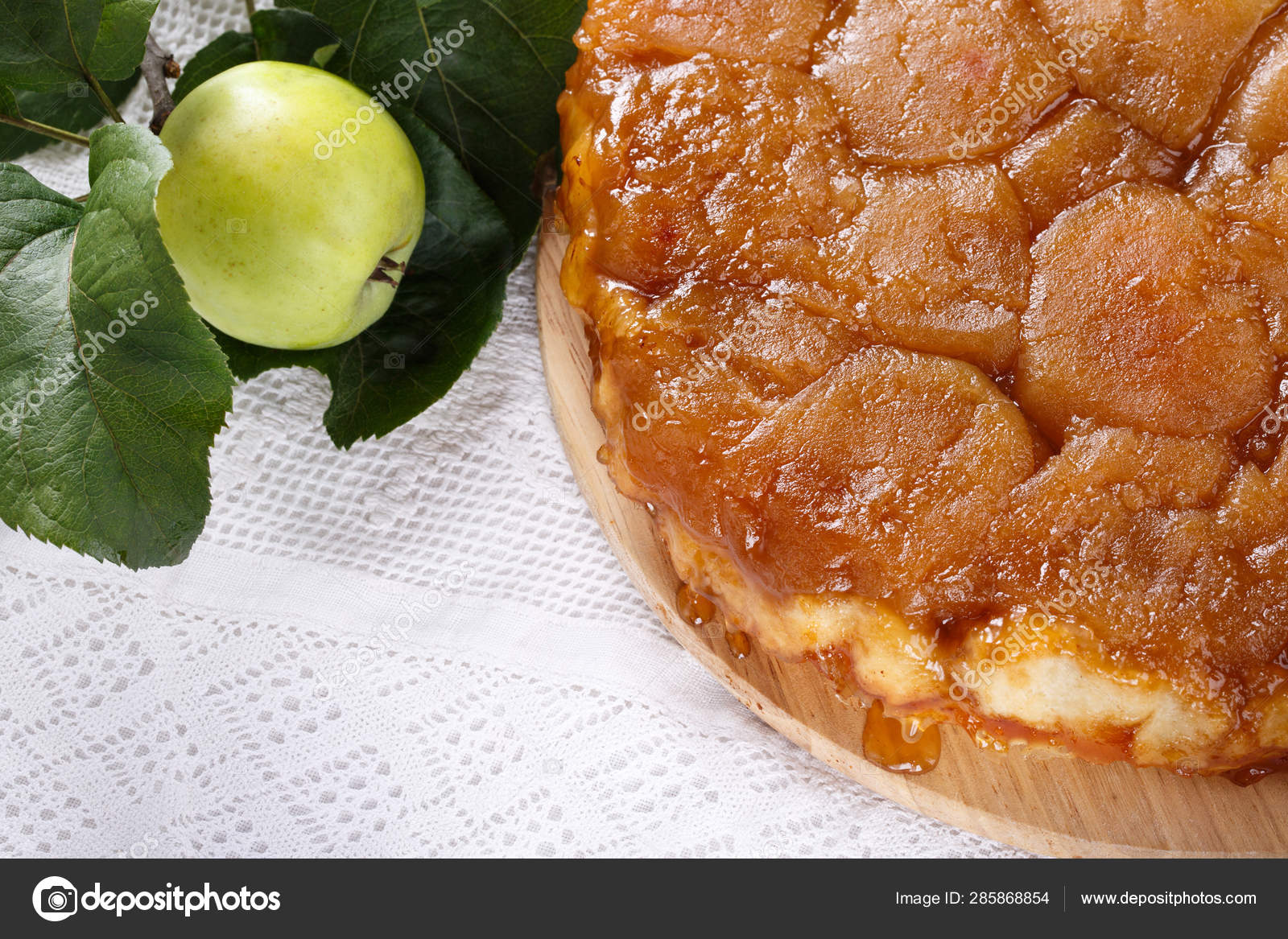 Apple Tarte Tatin Classic French Upside Down Tart Whole Fruit