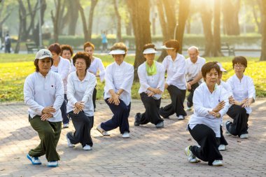 Tai chi in Lumphini Park, Bangkok